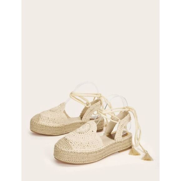Shein Crochet Espadrilles - Picture 1 of 8
